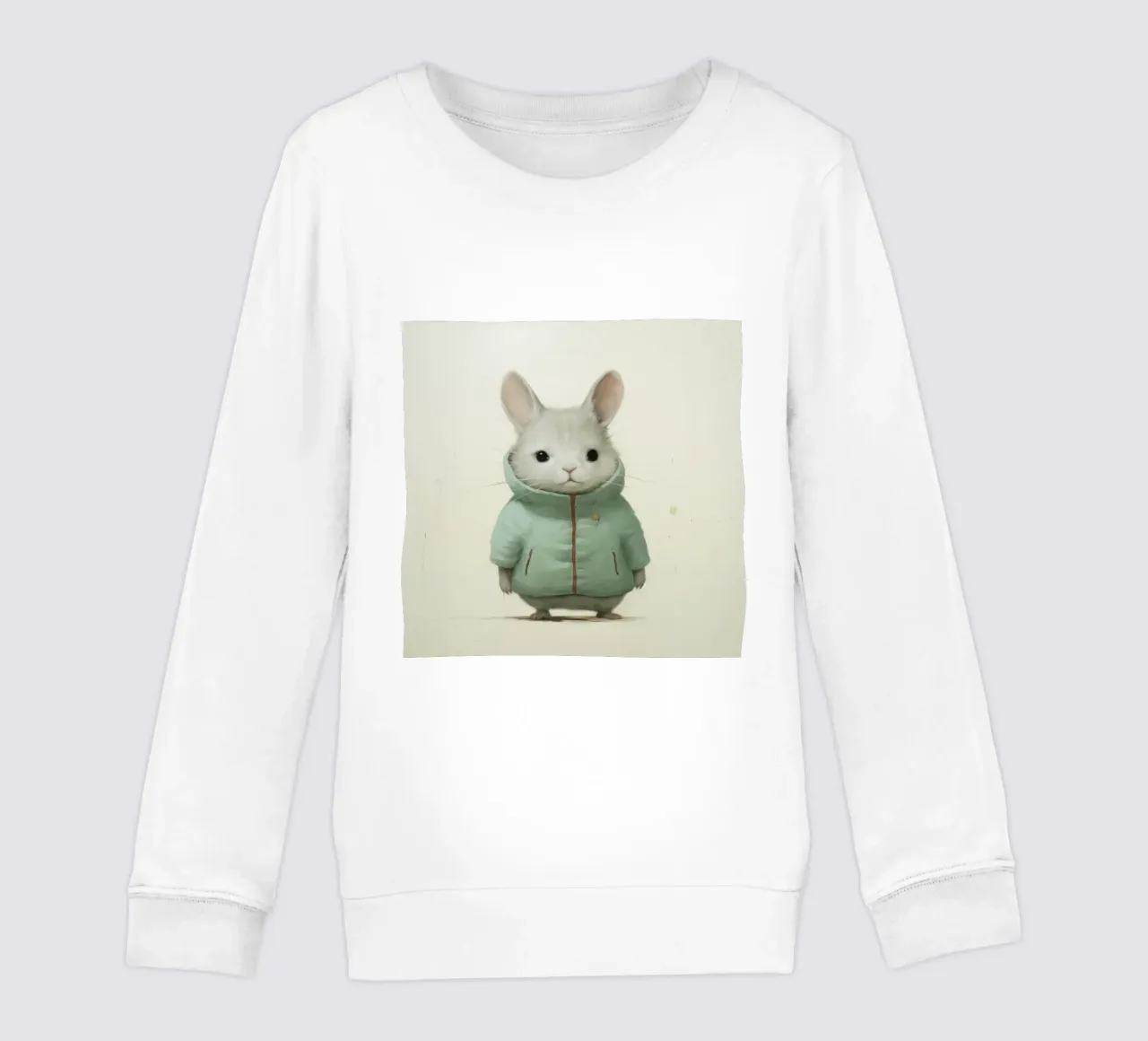 Cincillà minimo 2 felpa bambino da Minimal Animal Art