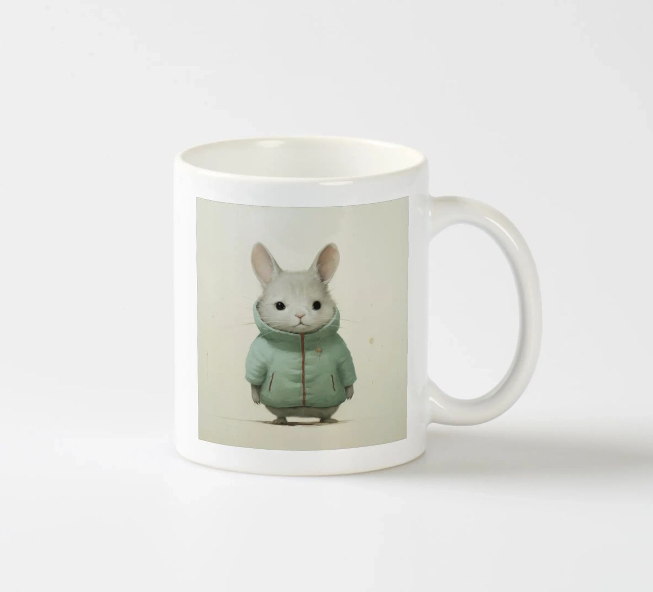 Cincillà minimo 2 tazza in ceramica da Minimal Animal Art
