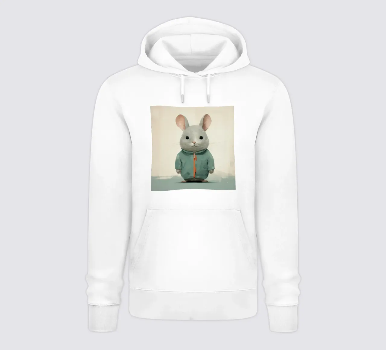 Cincillà minimo 3 felpa con cappuccio da Minimal Animal Art