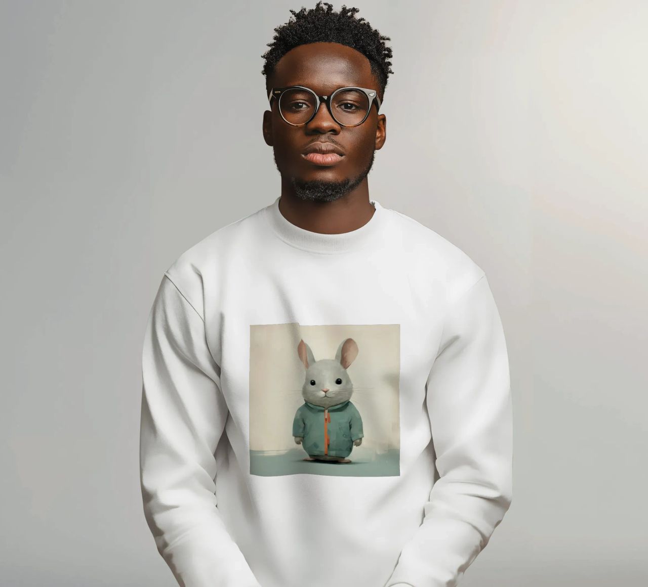 Cincillà minimo 3 felpa da Minimal Animal Art