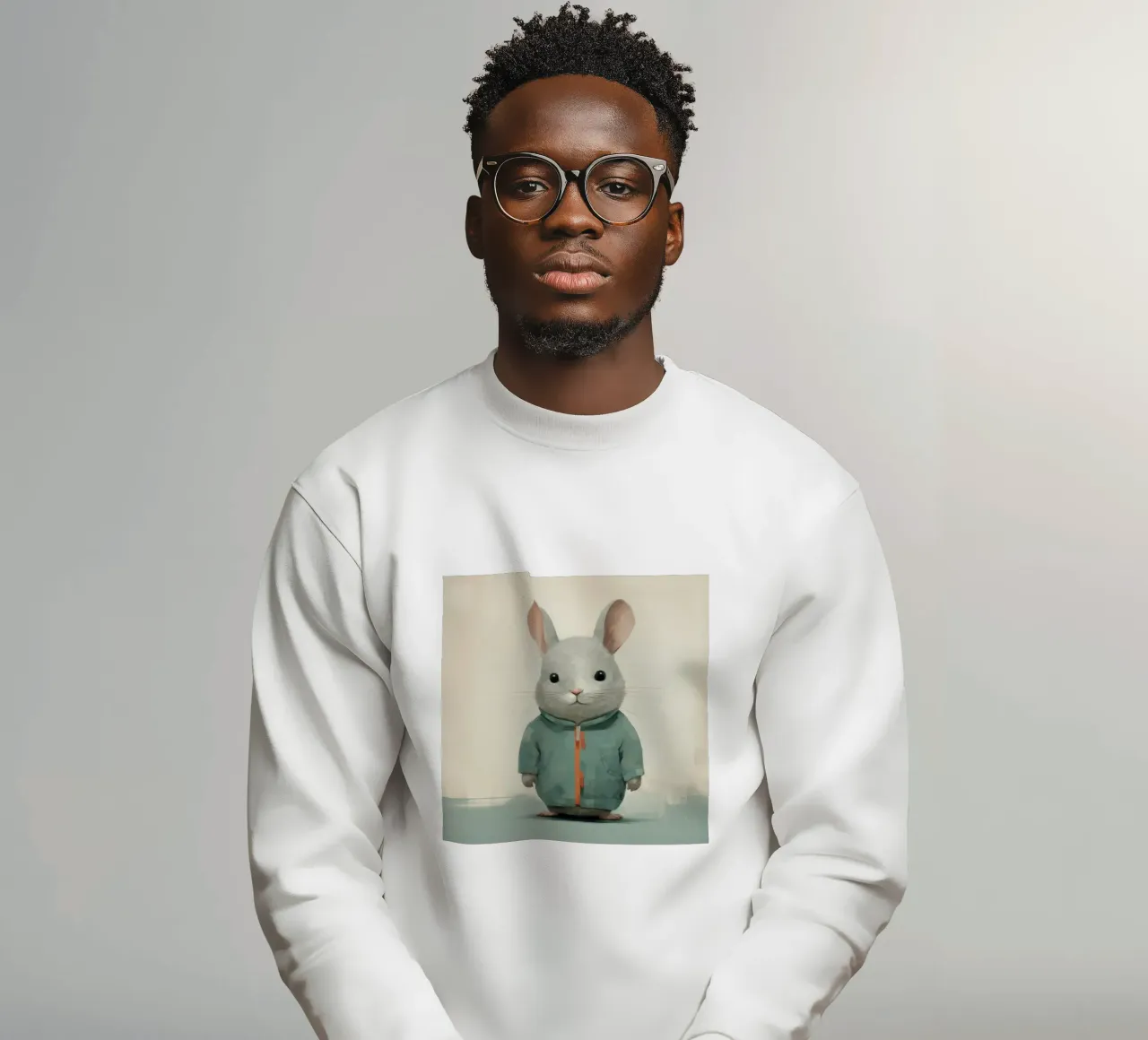 Minimal Chinchilla 3 Sweatshirt von Minimal Animal Art