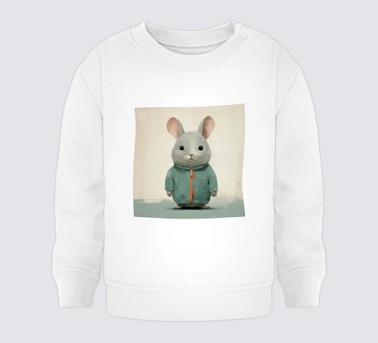 Cincillà minimo 3 felpa neonato da Minimal Animal Art