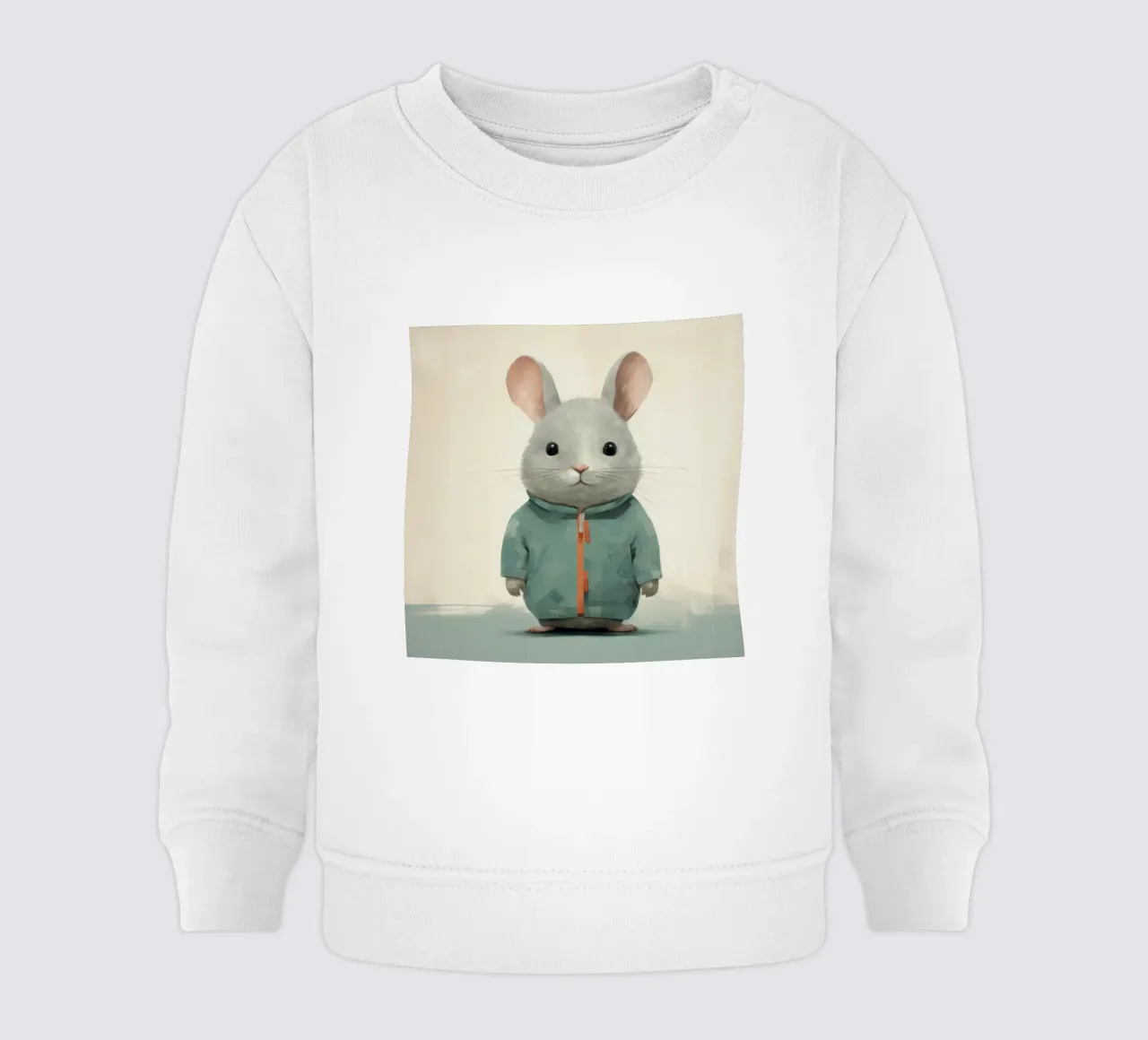 Cincillà minimo 3 felpa neonato da Minimal Animal Art