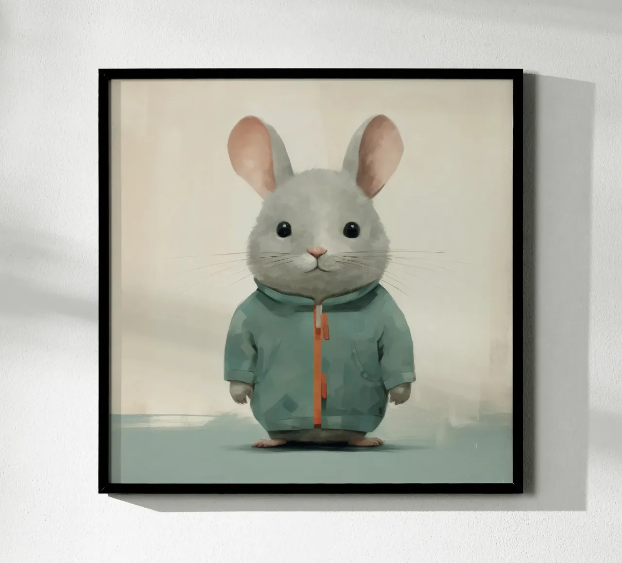 Cincillà minimo 3 carta hahnemühle da Minimal Animal Art