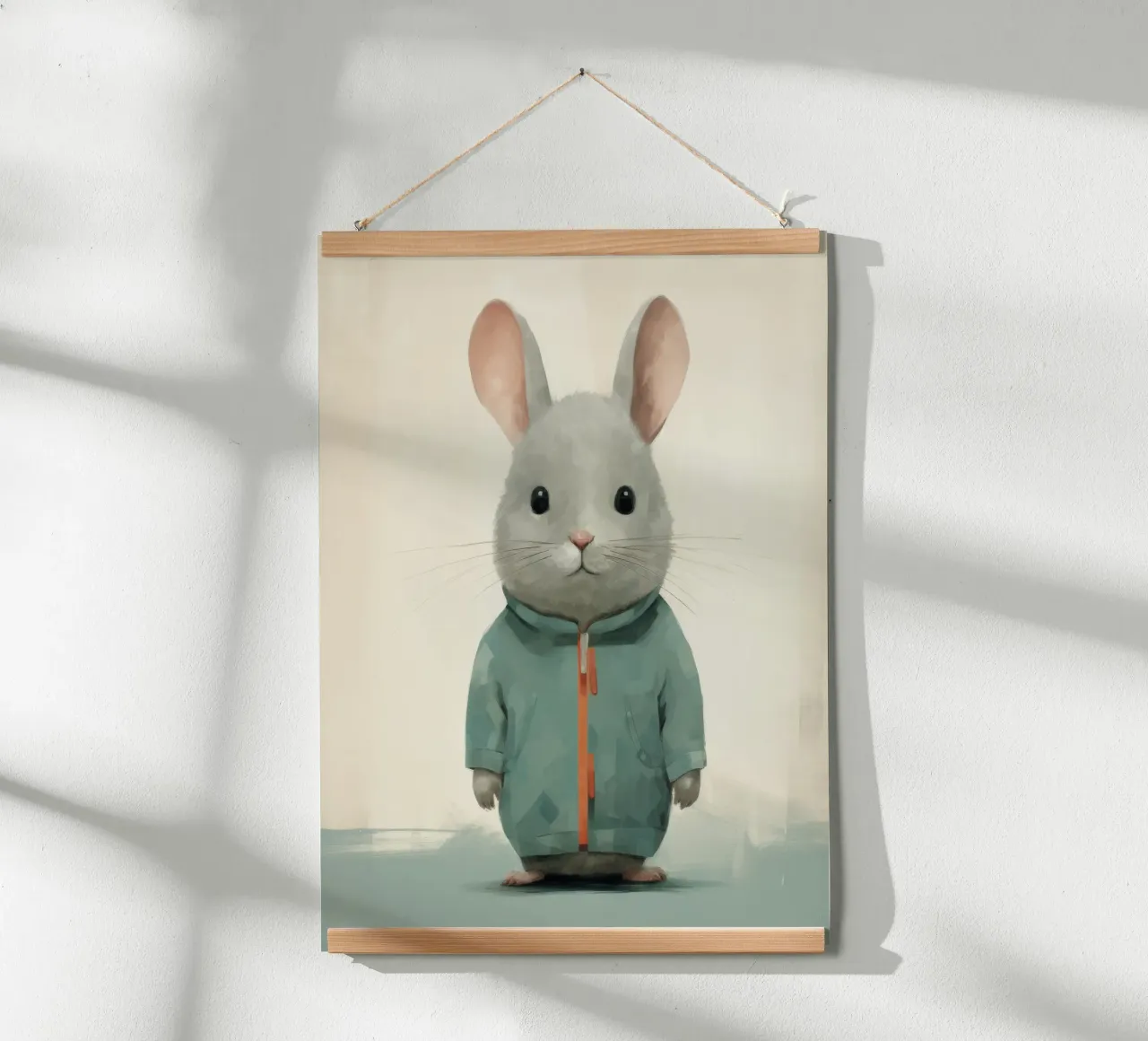 Cincillà minimo 3 carta hahnemühle da Minimal Animal Art