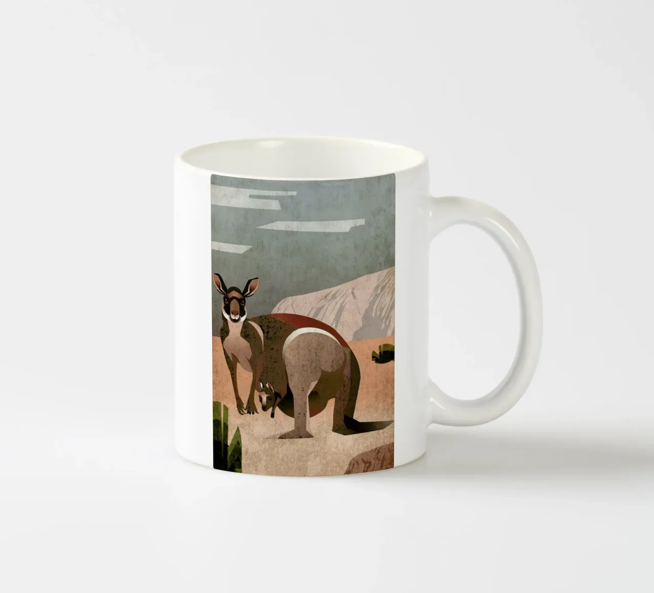 Känguru tazza in ceramica da Sabrina Ziegenhorn