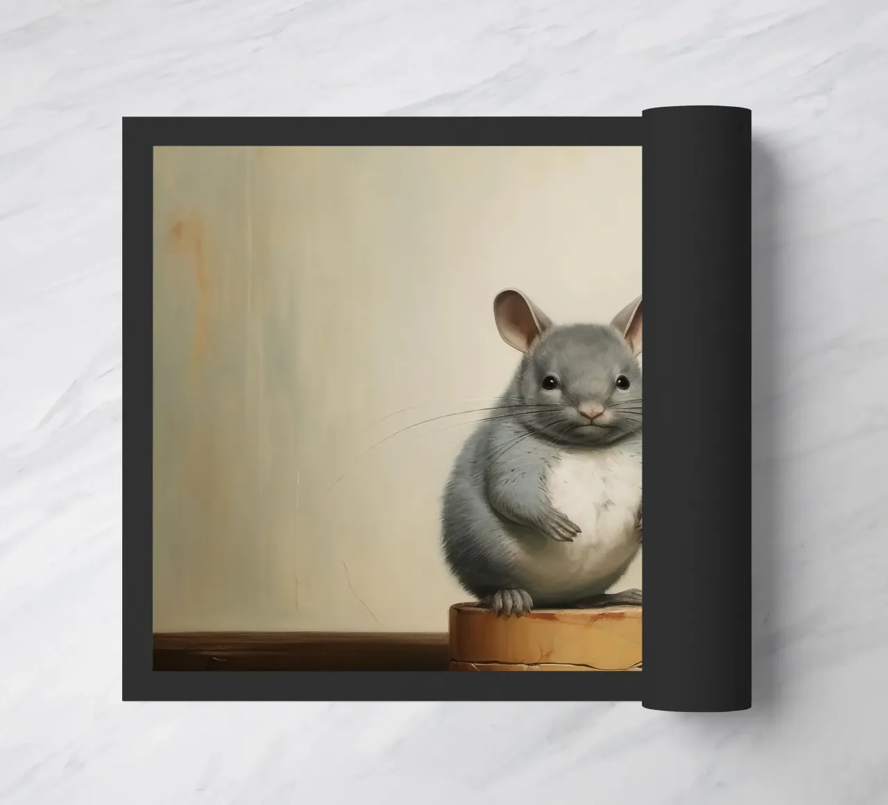Cincillà minimo 1 zerbino da Minimal Animal Art
