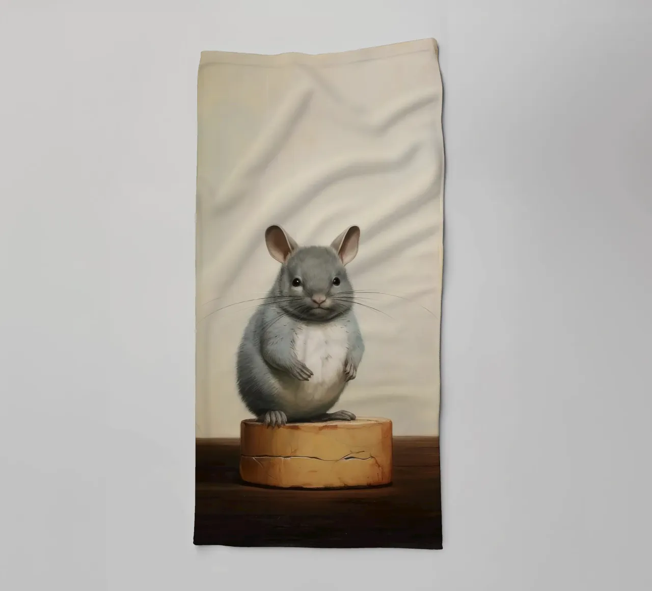 Cincillà minimo 1 asciugamano da bagno da Minimal Animal Art