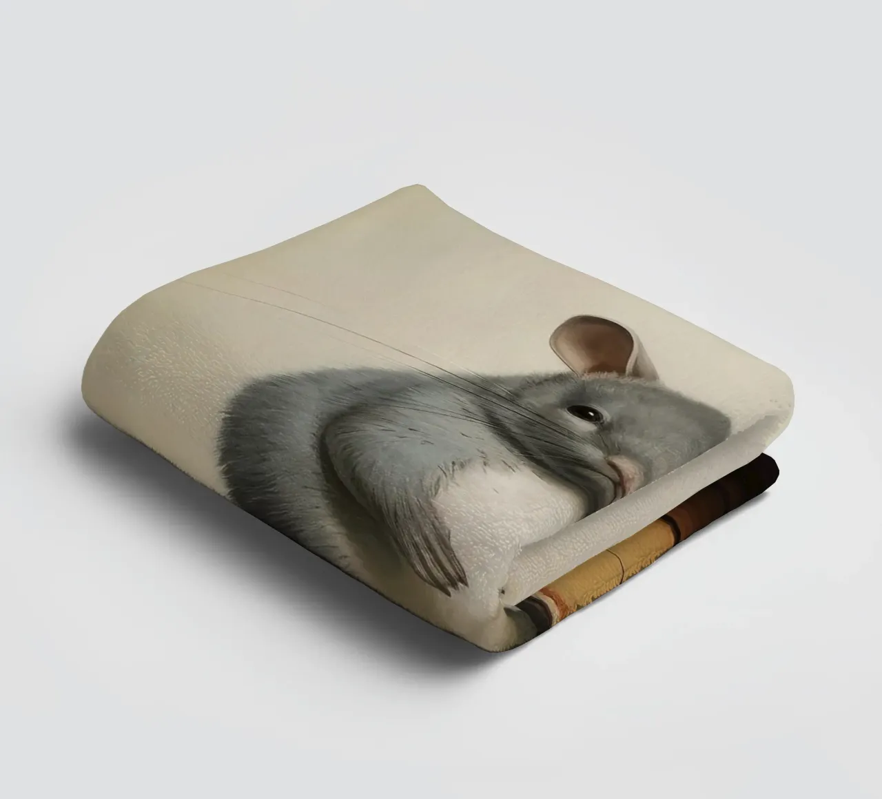 Cincillà minimo 1 asciugamano da bagno da Minimal Animal Art