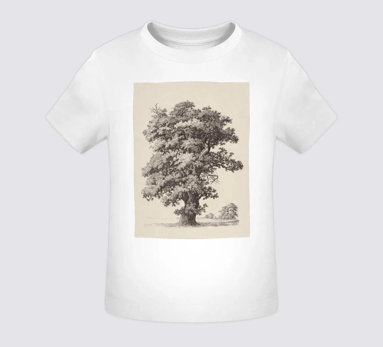 Tree Sketch - Black Oak maglietta neonato da apoloprints