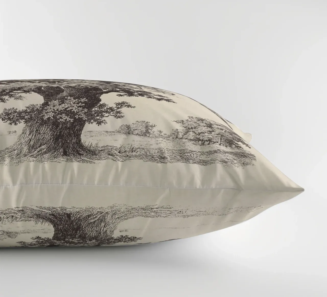 Tree Sketch - Black Oak cuscino da apoloprints