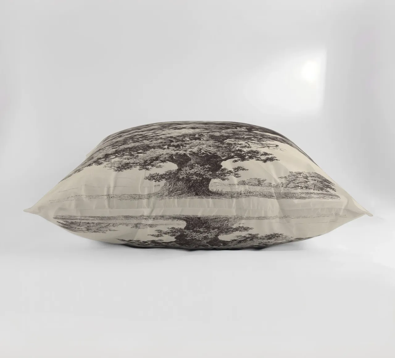 Tree Sketch - Black Oak cuscino da apoloprints