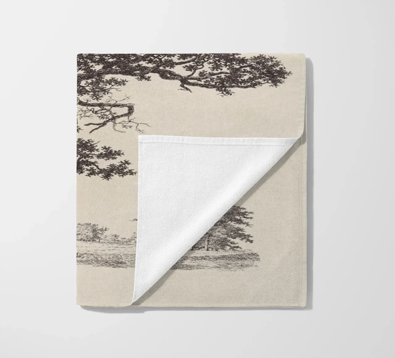 Tree Sketch - Black Oak telo mare da apoloprints