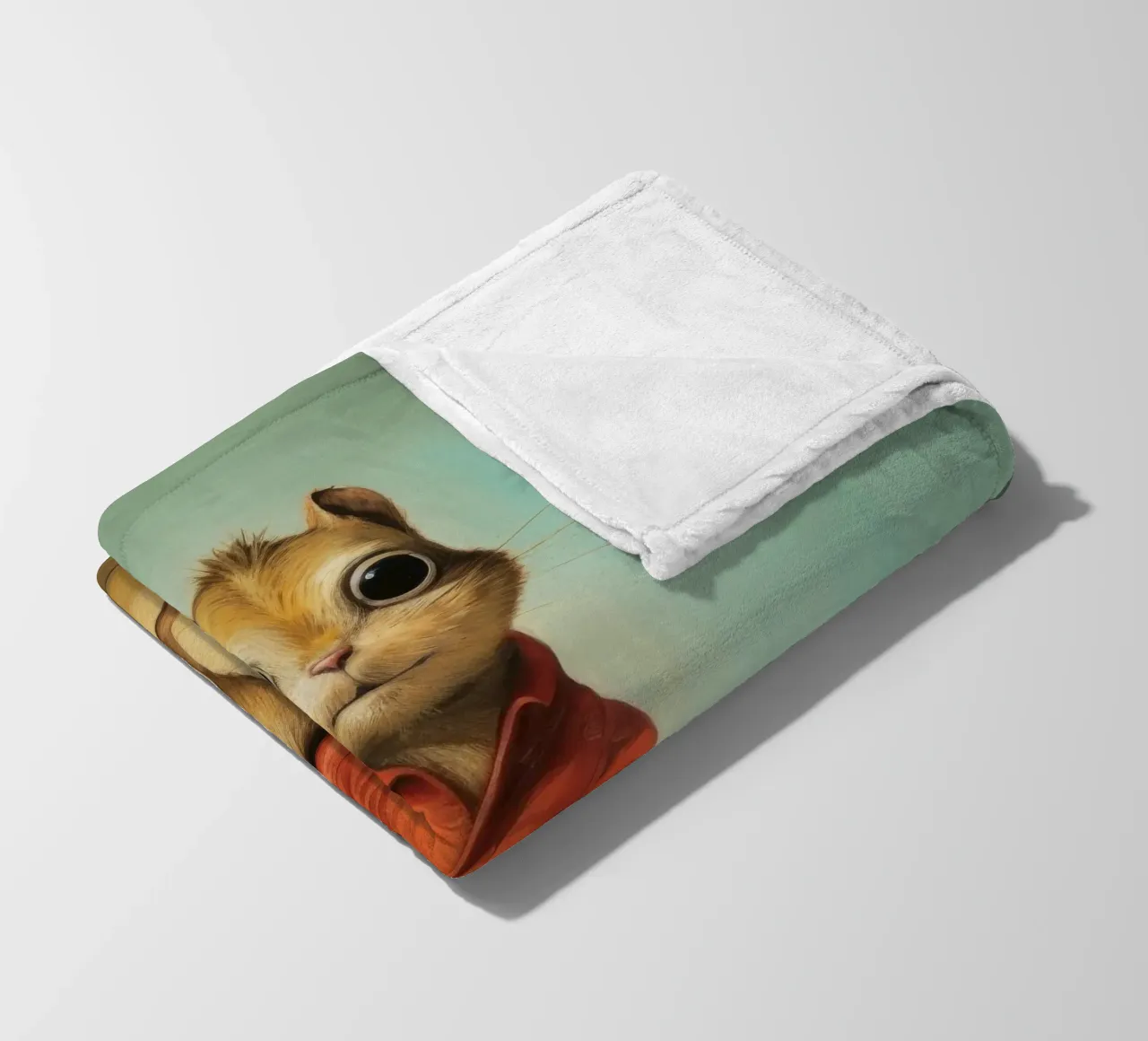 Minimal Chipmunk 2 coperta in pile da Minimal Animal Art