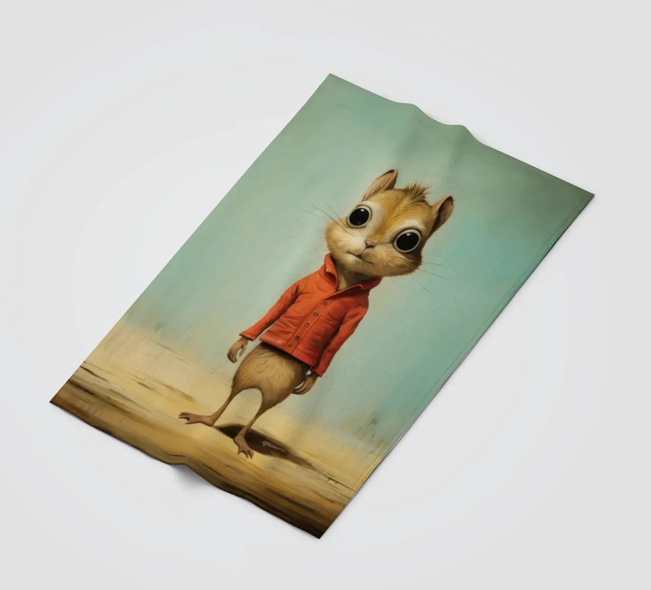 Minimal Chipmunk 2 coperta in pile da Minimal Animal Art