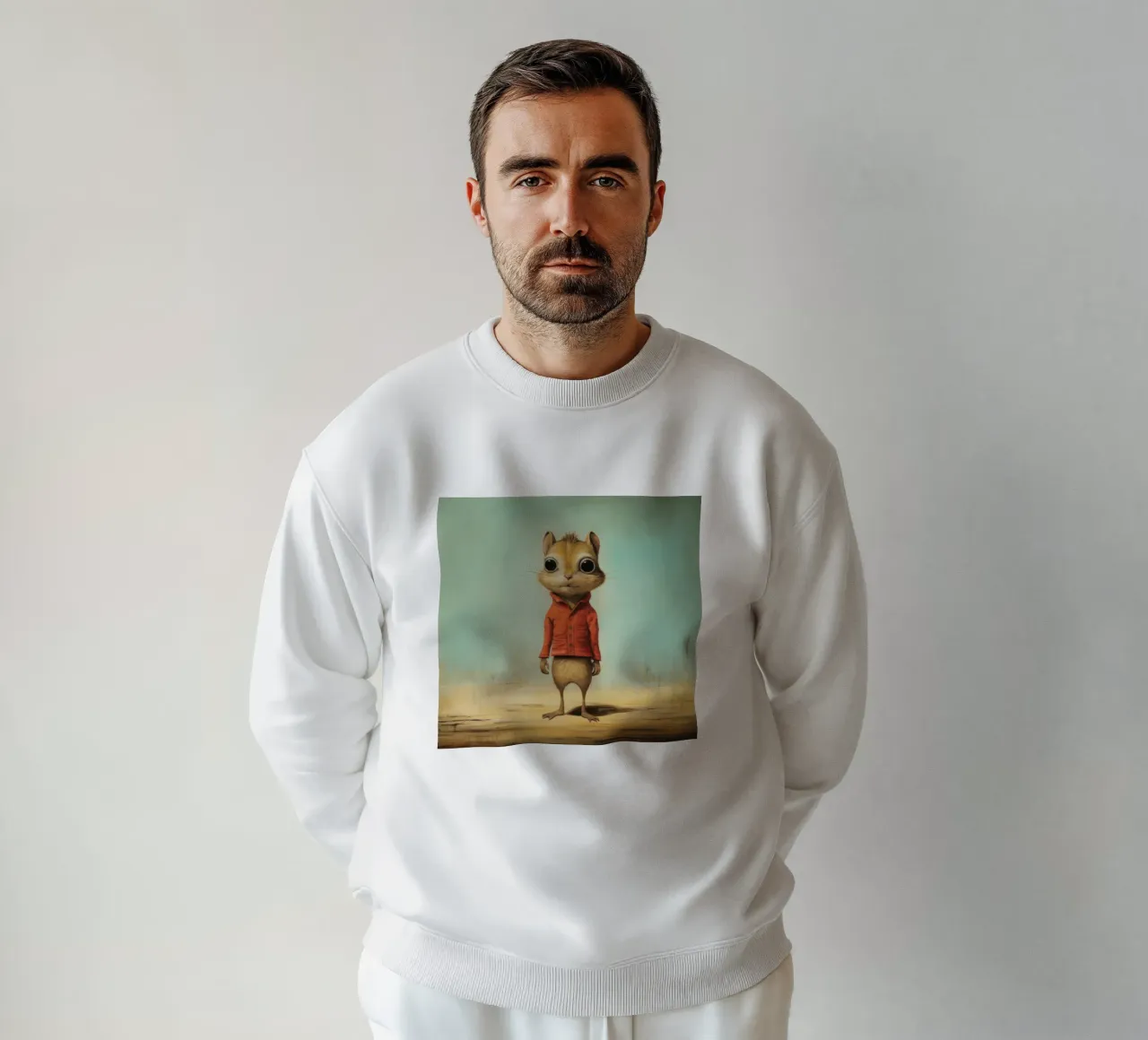 Minimal Chipmunk 2 felpa da Minimal Animal Art