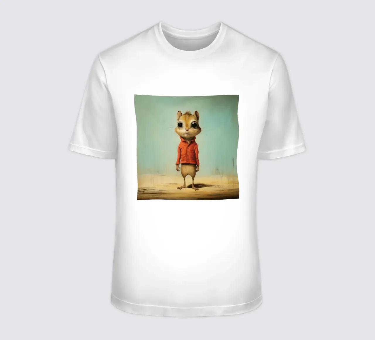 Minimal Chipmunk 2 t-shirt da Minimal Animal Art