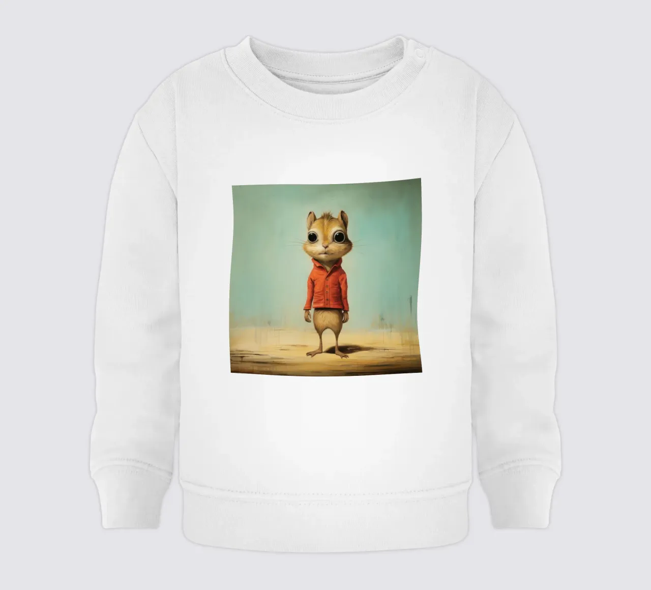 Minimal Chipmunk 2 felpa neonato da Minimal Animal Art