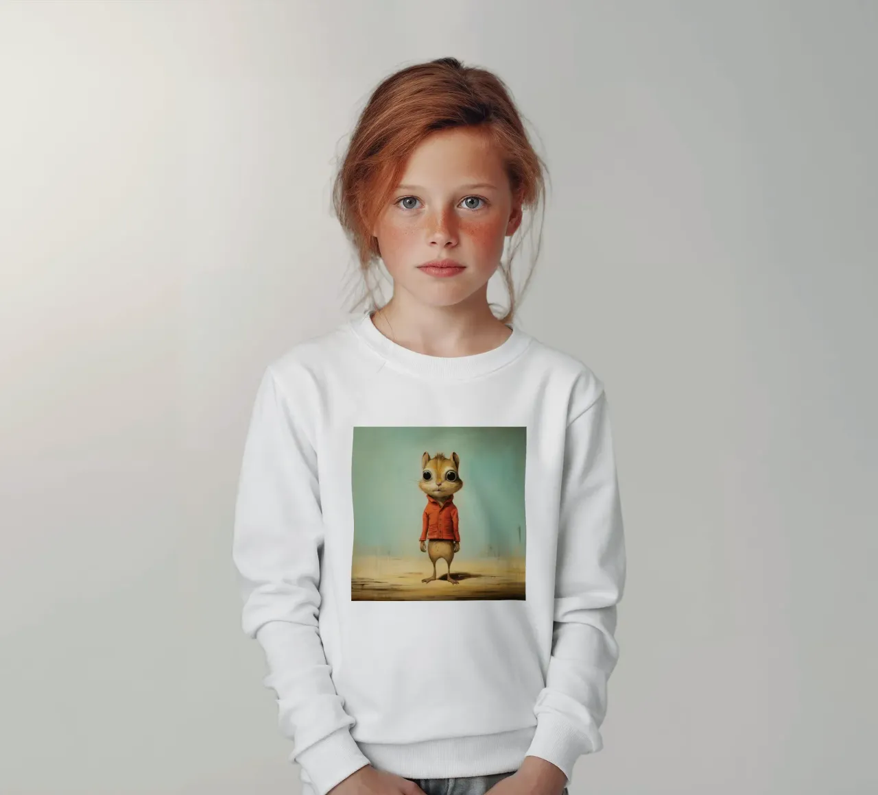 Minimal Chipmunk 2 felpa bambino da Minimal Animal Art