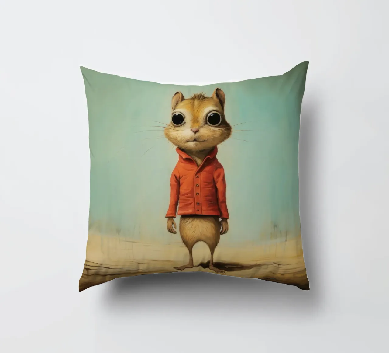 Minimal Chipmunk 2 cuscino da Minimal Animal Art