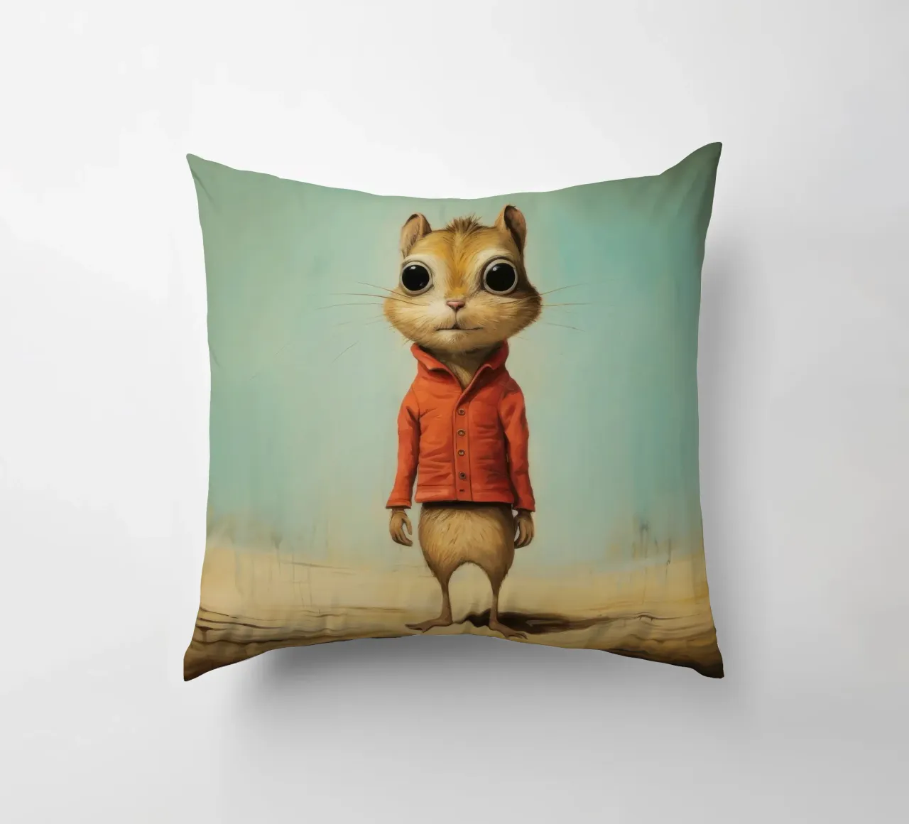 Minimal Chipmunk 2 cuscino da Minimal Animal Art