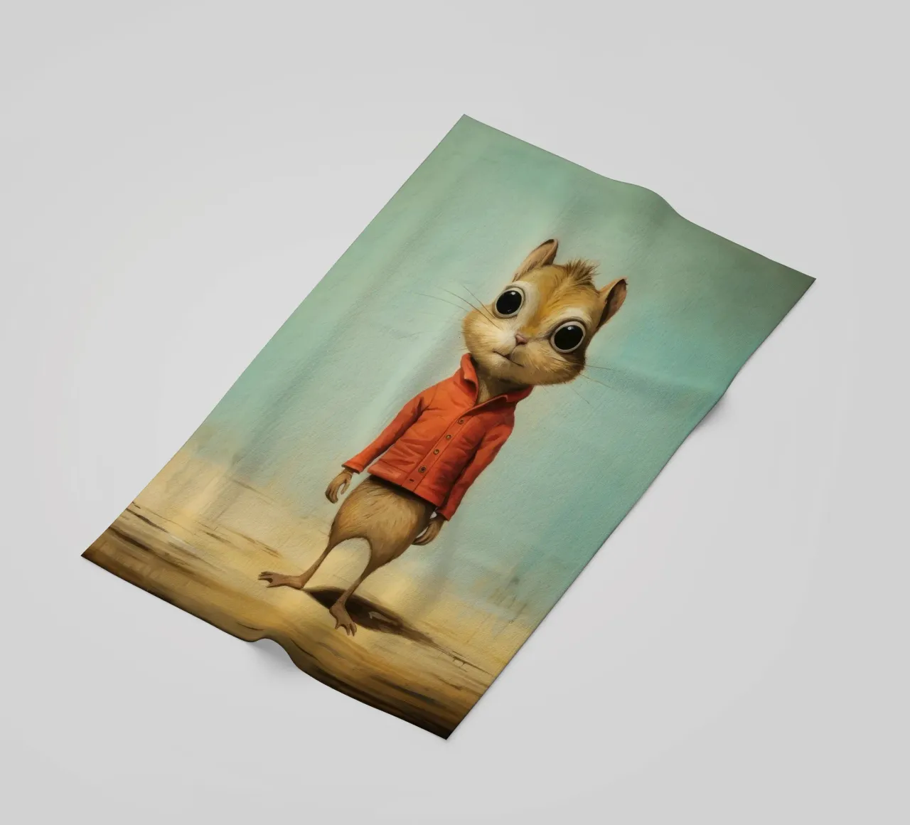 Minimal Chipmunk 2 telo mare da Minimal Animal Art