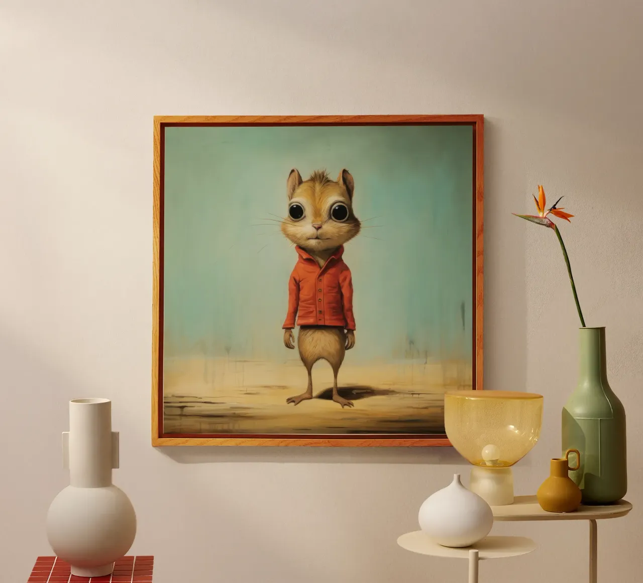 Minimal Chipmunk 2 plexiglass da Minimal Animal Art