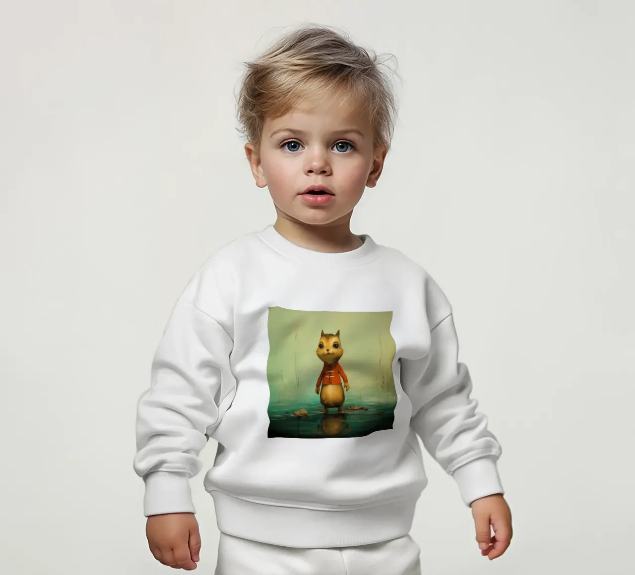 Minimal Chipmunk 3 felpa neonato da Minimal Animal Art