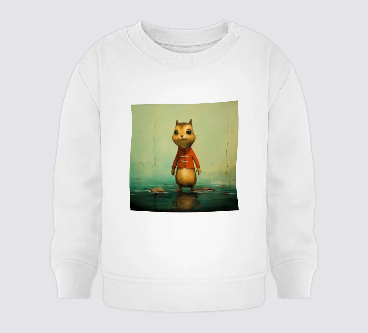 Minimal Chipmunk 3 felpa neonato da Minimal Animal Art