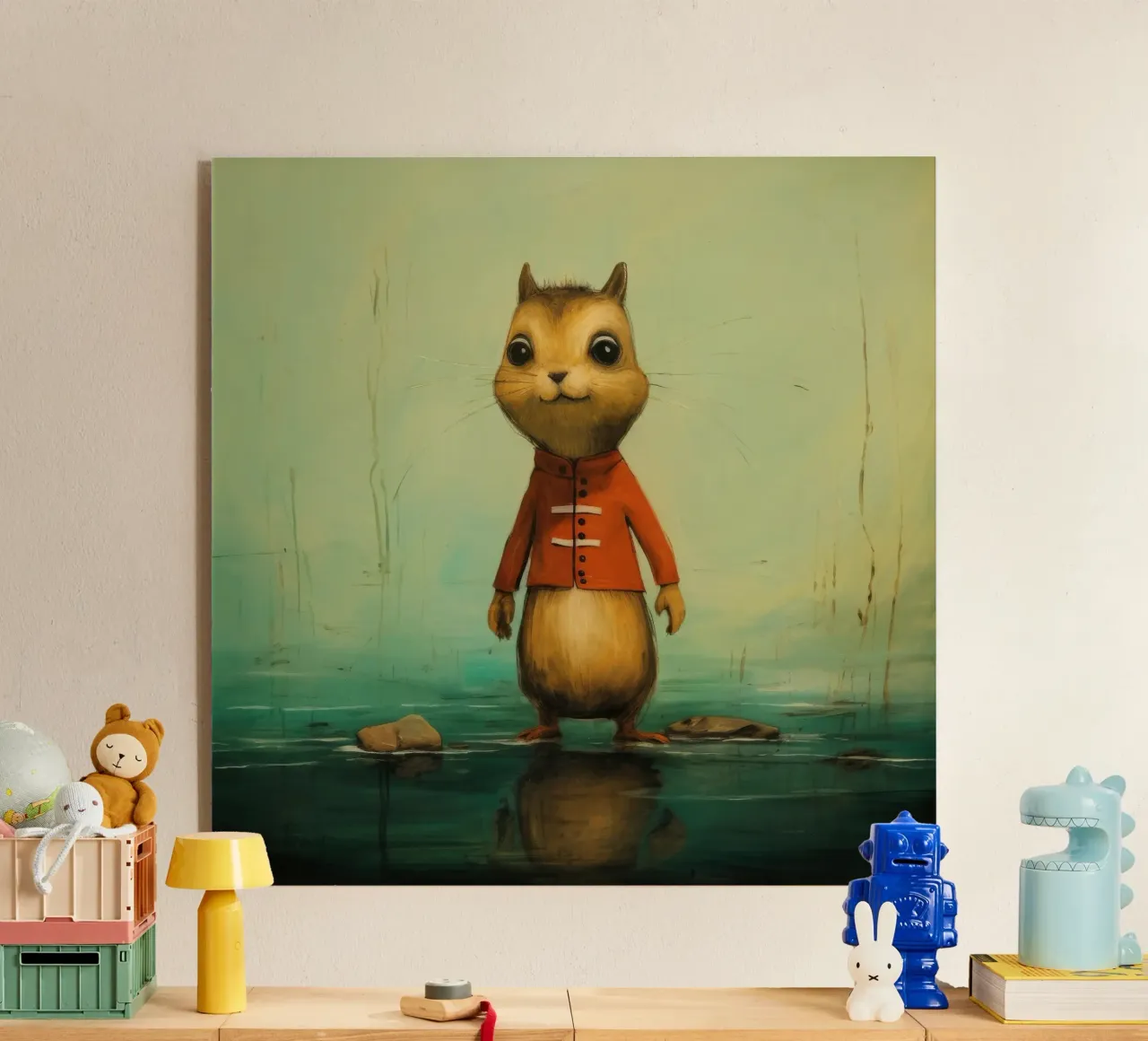 Minimal Chipmunk 3 plexiglass da Minimal Animal Art