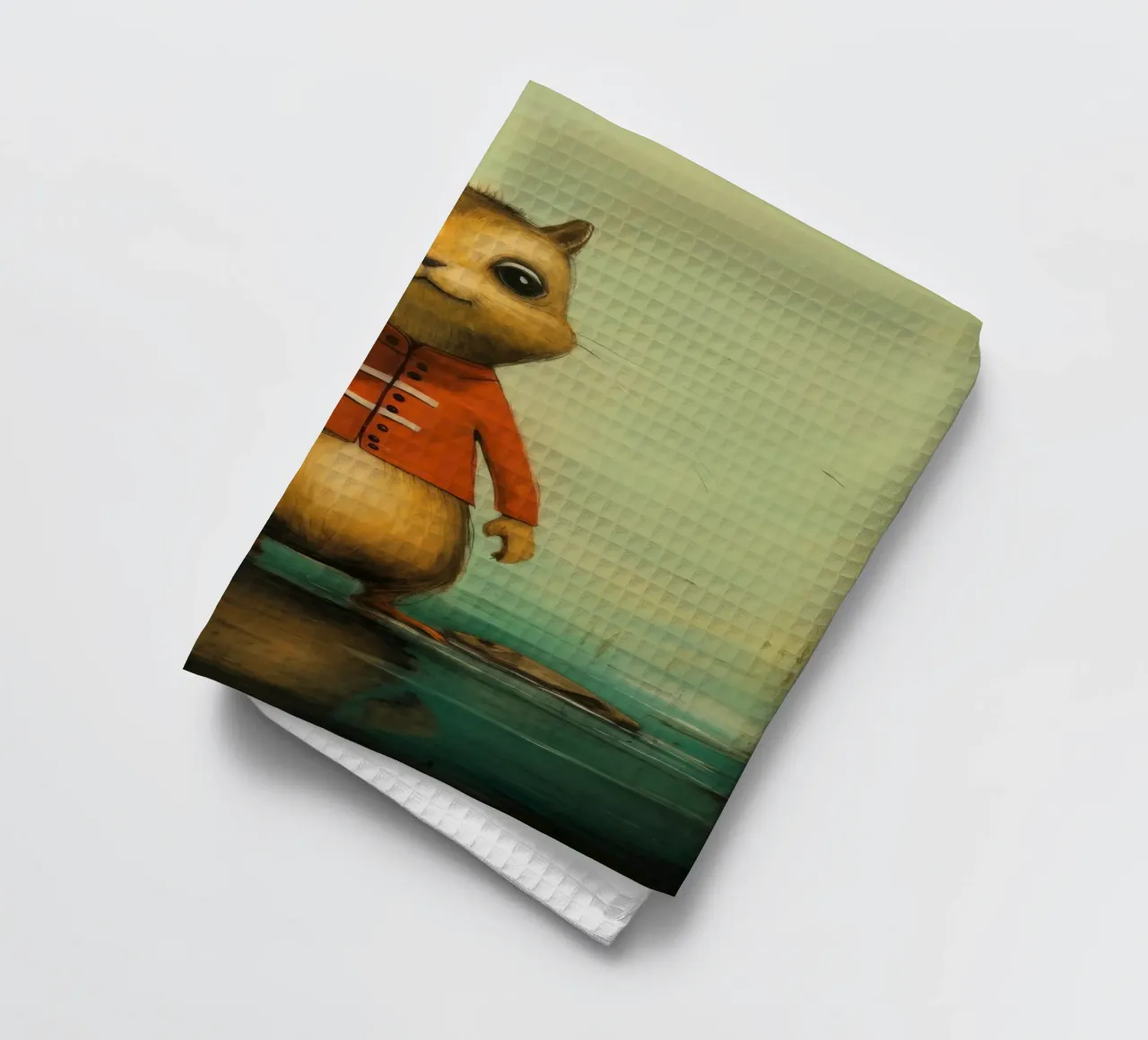 Minimal Chipmunk 3 canovaccio da cucina da Minimal Animal Art
