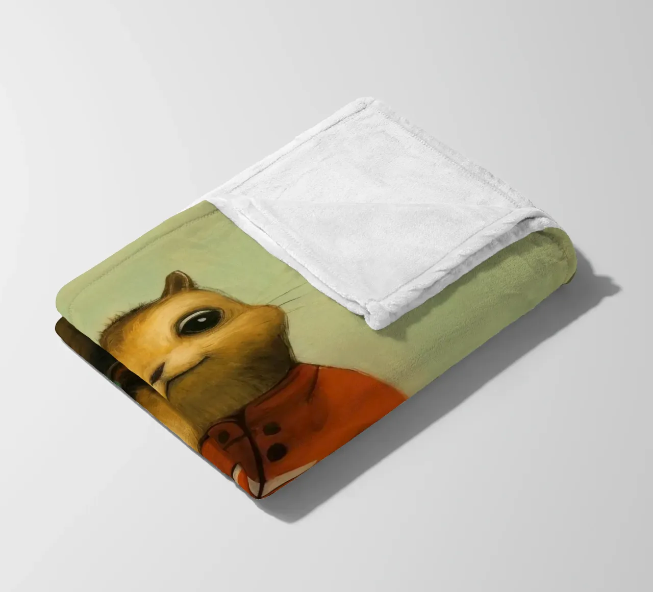 Minimal Chipmunk 3 coperta in pile da Minimal Animal Art