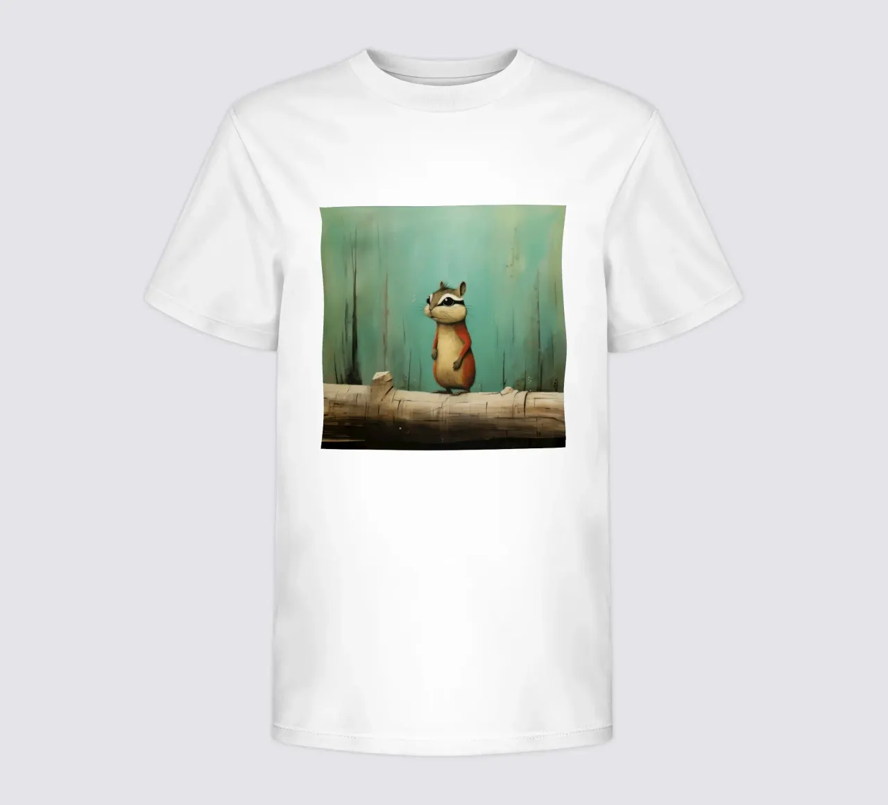 Minimal Chipmunk 1 t-shirt bambini da Minimal Animal Art