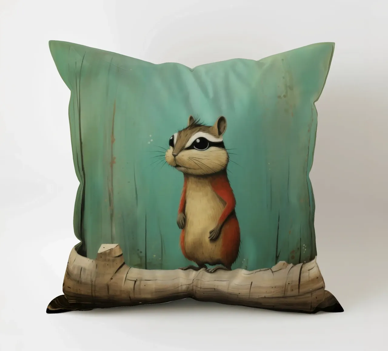 Minimal Chipmunk 1 cuscino da Minimal Animal Art