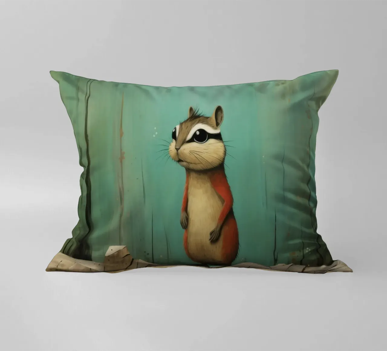 Minimal Chipmunk 1 cuscino da Minimal Animal Art