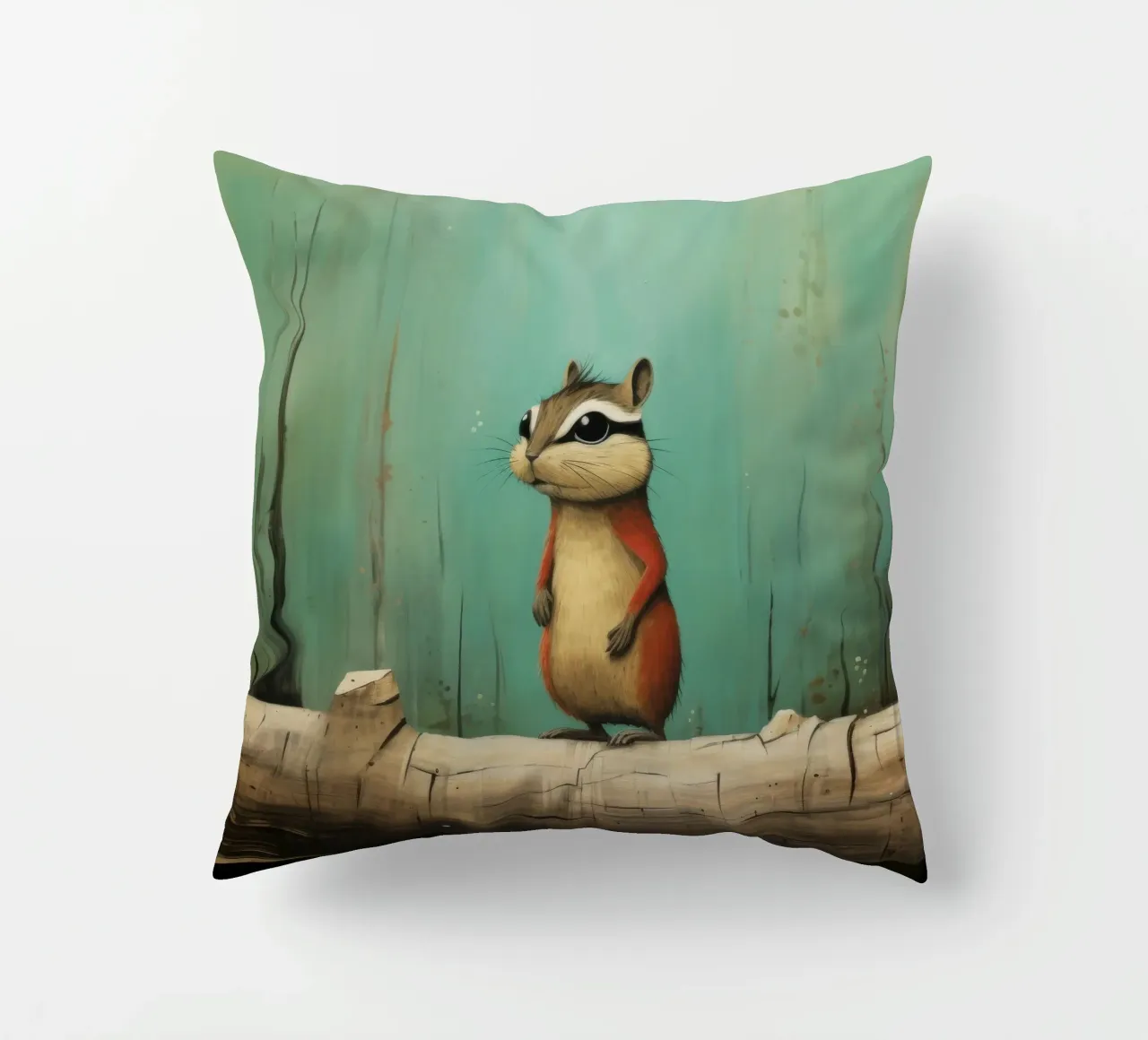 Minimal Chipmunk 1 cuscino da Minimal Animal Art