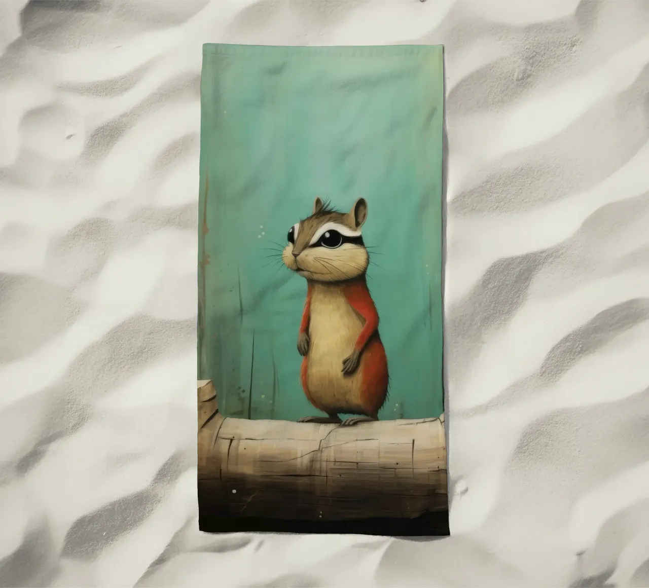 Minimal Chipmunk 1 telo mare da Minimal Animal Art