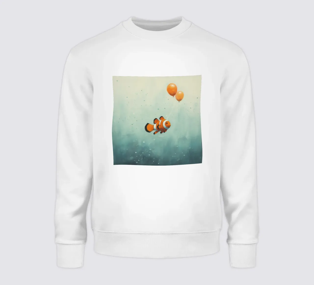 Pesce pagliaccio minimo 2 felpa da Minimal Animal Art