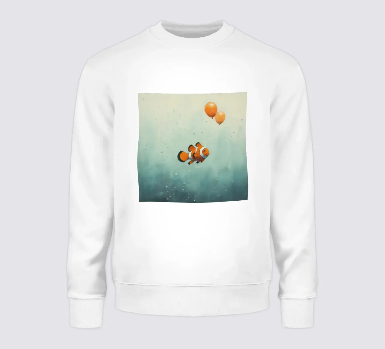 Pesce pagliaccio minimo 2 felpa da Minimal Animal Art