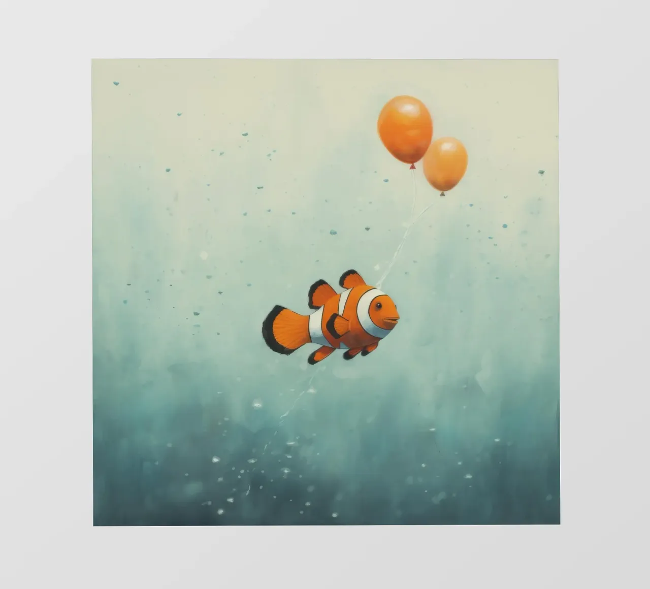 Pesce pagliaccio minimo 2 pellicola backlit da Minimal Animal Art