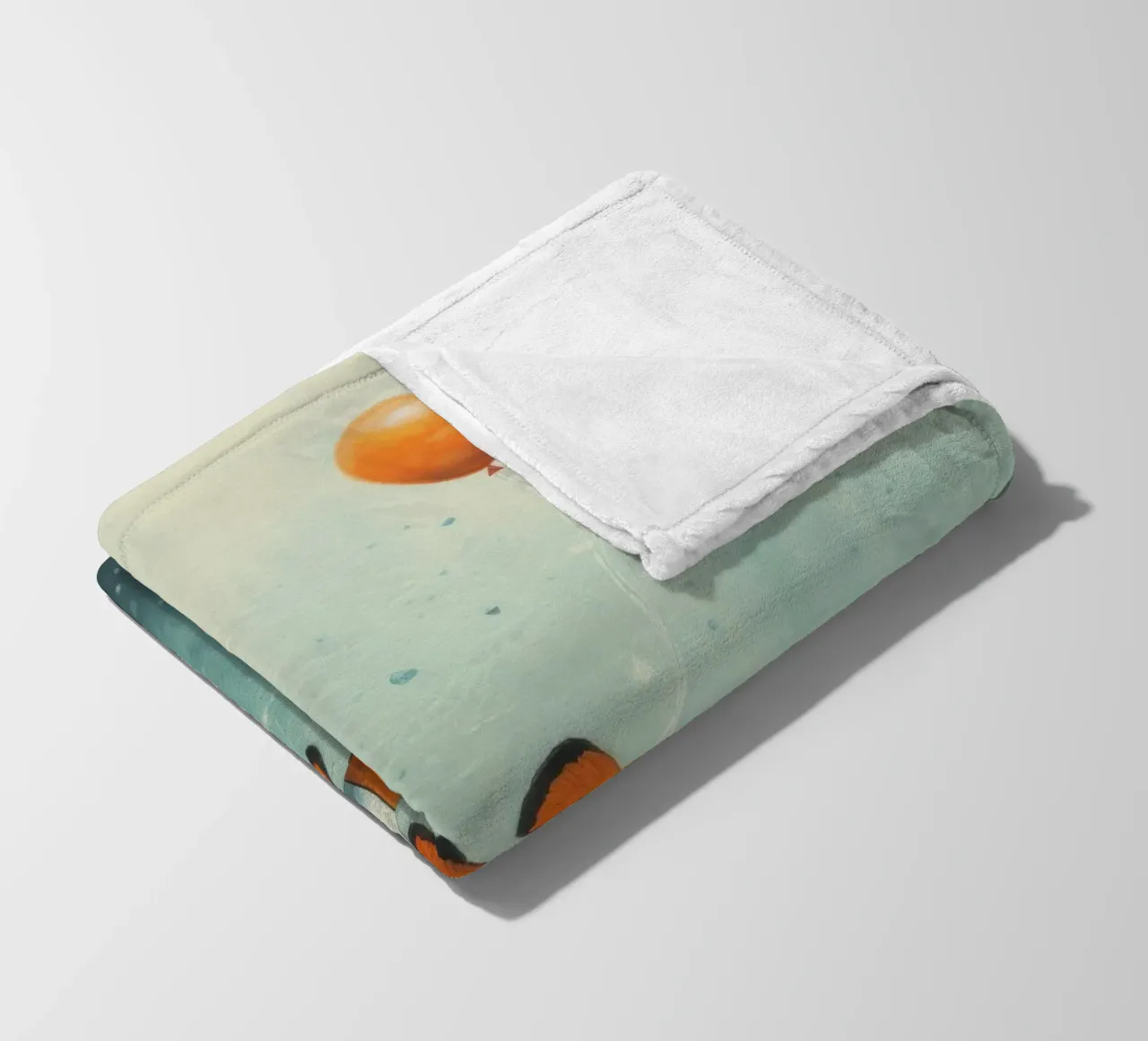 Pesce pagliaccio minimo 2 coperta in pile da Minimal Animal Art