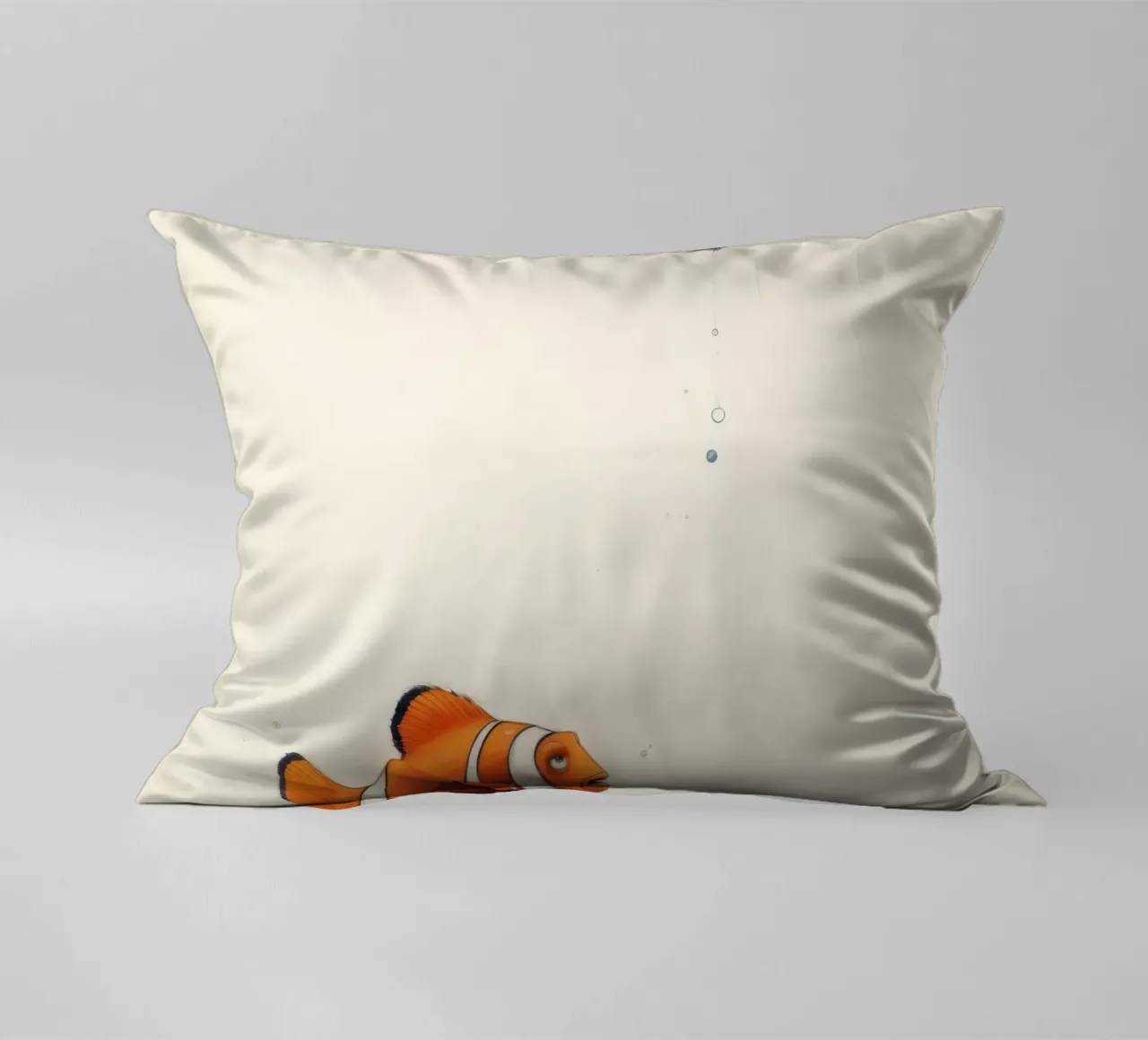 Pesce pagliaccio minimo 3 cuscino da Minimal Animal Art