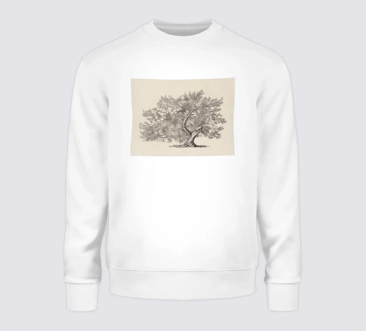 Tree Sketch - Broken Trunk sweatshirt van apoloprints