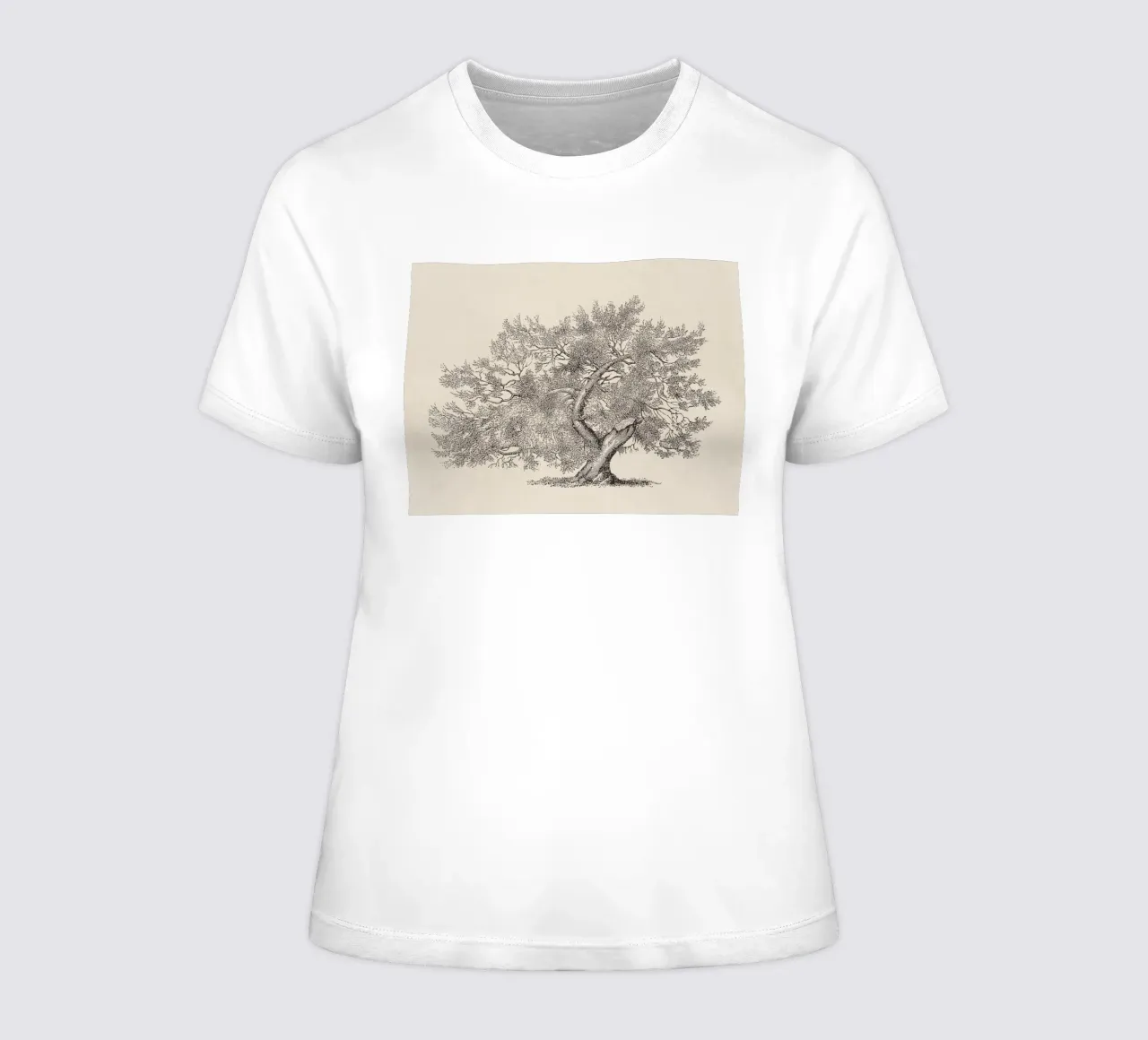 Tree Sketch - Broken Trunk t-shirt da donna da apoloprints
