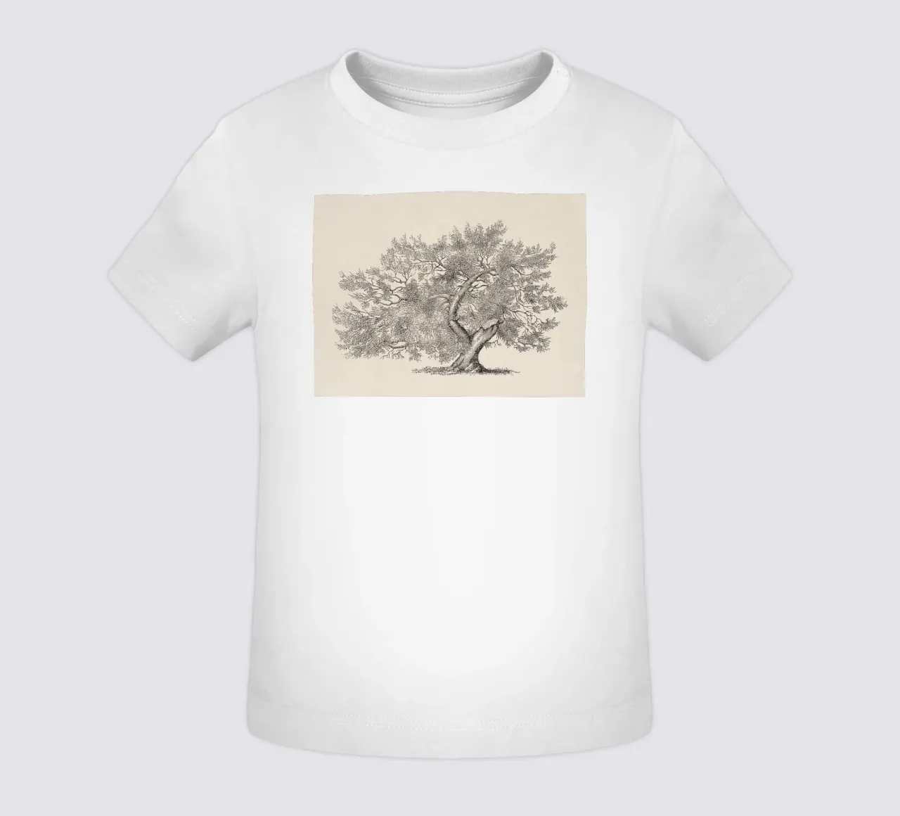 Tree Sketch - Broken Trunk maglietta neonato da apoloprints