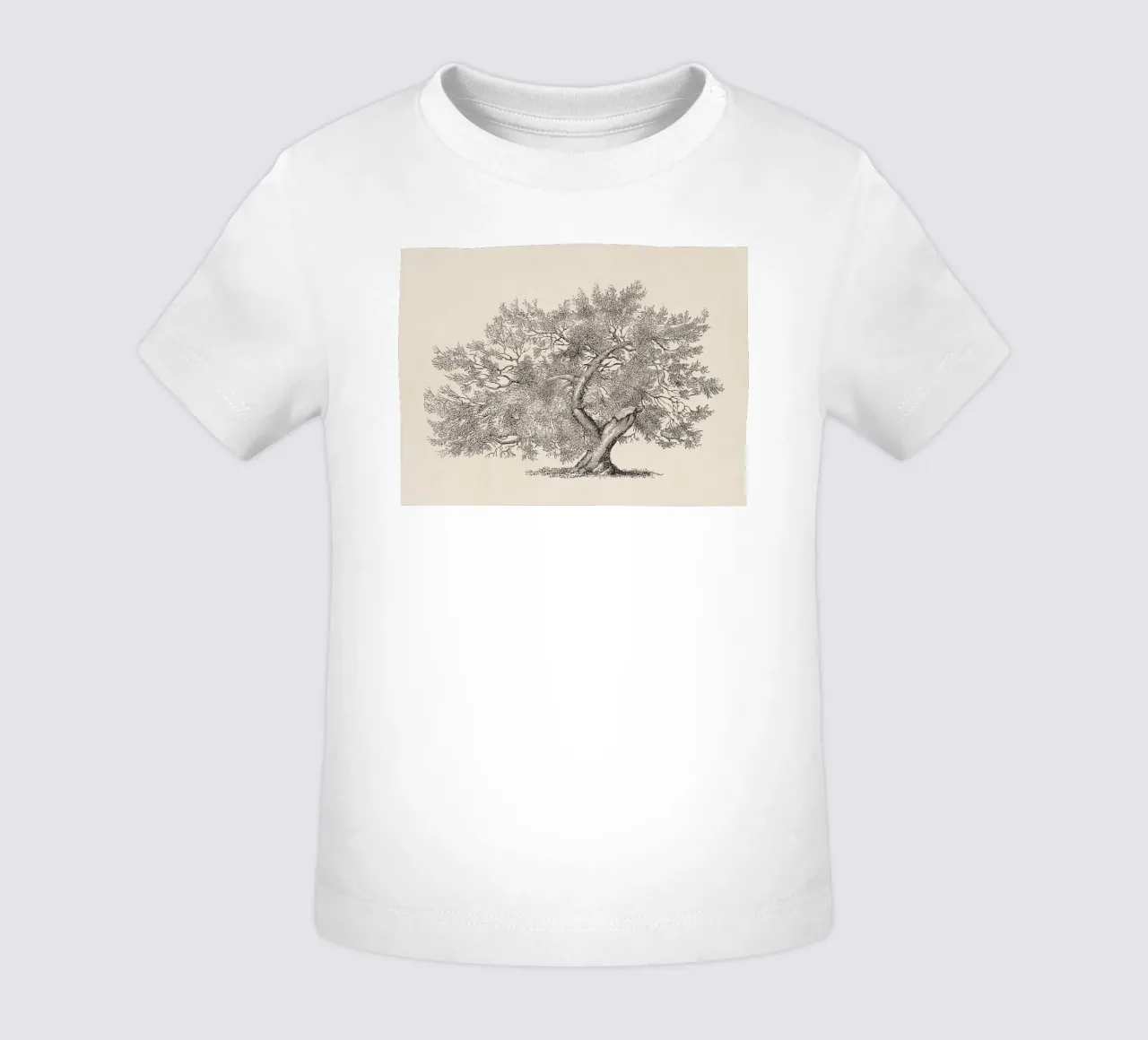 Tree Sketch - Broken Trunk maglietta neonato da apoloprints