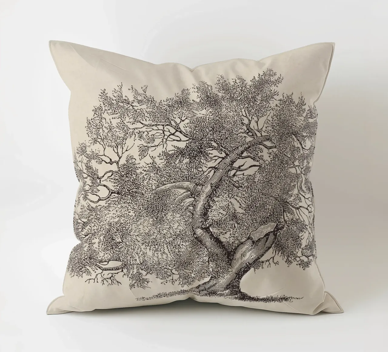 Tree Sketch - Broken Trunk Kissen von apoloprints