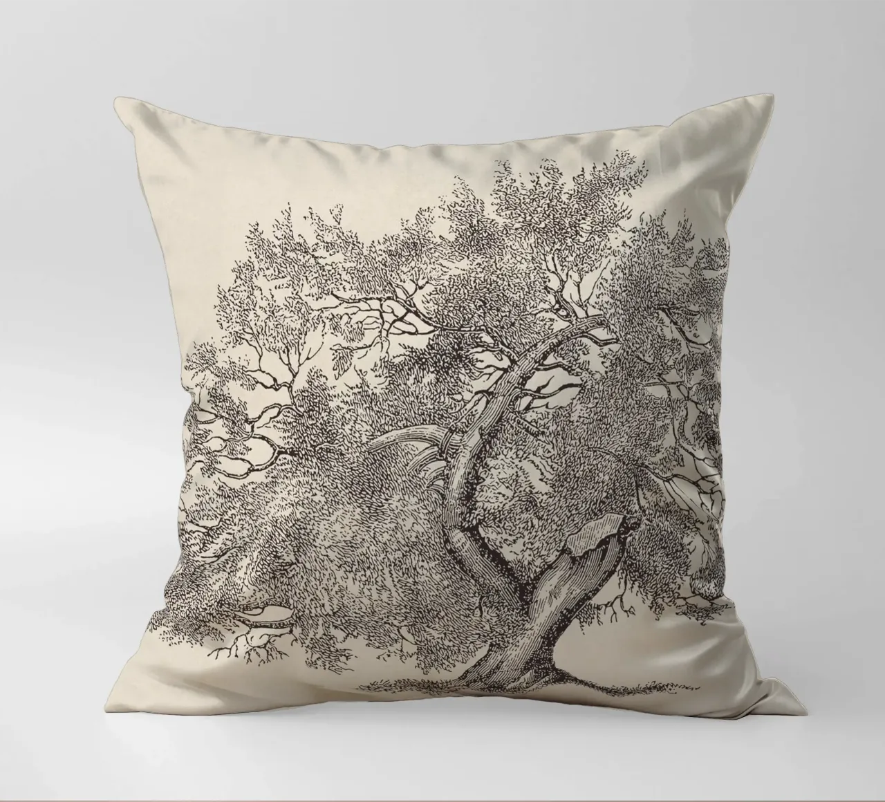 Tree Sketch - Broken Trunk Kissen von apoloprints