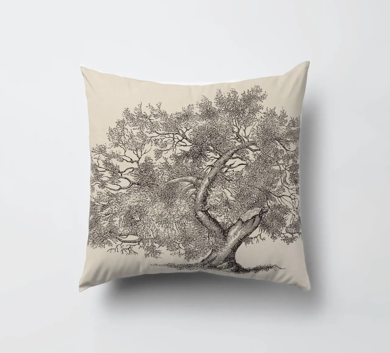 Tree Sketch - Broken Trunk Kissen von apoloprints