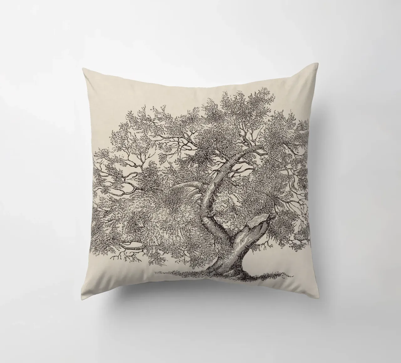 Tree Sketch - Broken Trunk Kissen von apoloprints